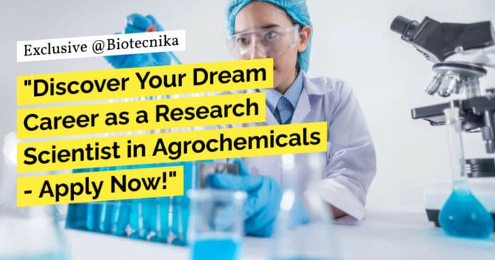 Life Sciences Scientist Job at PI Industries - Apply Now
