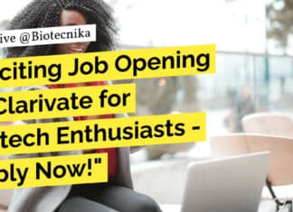 Clarivate Content Editor Jobs - Biotech, Biochem, Bioinformatics Apply