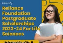 Reliance Foundation Postgraduate Scholarships 2023-24 For Life Sciences Reliance Foundation Scholarships 2023-24 For Life Sciences Postgraduate Nw