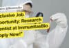 Exclusive Job Opportunity: Research Scientist at ImmunitasBio – Apply Now! Research Scientist at ImmunitasBio - Biotech & Life Sciences Apply