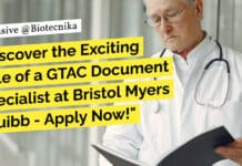 Discover the Exciting Role of a GTAC Document Specialist at Bristol Myers Squibb – Apply Now! "Discover the Exciting Role of a GTAC Document Specialist at Bristol Myers Squibb - Apply Now!"