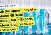 Grab the Opportunity of a Lifetime: NII Delhi Research Job in Biotech, Biochem, Biophysics, and Life Sciences! NII Delhi Research Job For Biotech, Biochem, Biophysics, Life Sciences