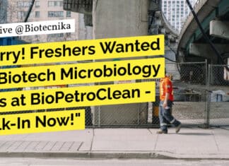 Freshers Biotech Microbiology Jobs at BioPetroClean - Attend Walk-In