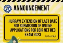 CSIR NET Dec Applications Extension - Last Date Extended To Apply