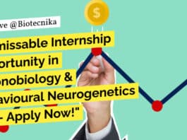 "Unmissable Internship Opportunity in Chronobiology & Behavioural Neurogenetics Lab - Apply Now!"
