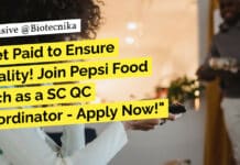 Get Paid to Ensure Quality! Join Pepsi Food Tech as a SC QC Coordinator – Apply Now! Pepsi Food Tech QC Job Opening - Apply Online Now!