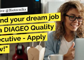 DIAGEO Food Technology Executive Opening - Appy Online