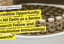 Incredible Opportunity: Join NII Delhi as a Senior Research Fellow and Revolutionize Immunology Research! "Incredible Opportunity: Join NII Delhi as a Senior Research Fellow and Revolutionize Immunology Research!"