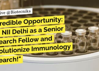 "Incredible Opportunity: Join NII Delhi as a Senior Research Fellow and Revolutionize Immunology Research!"