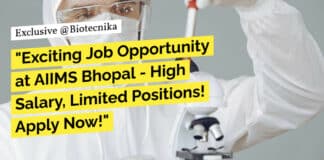 "Exciting Job Opportunity at AIIMS Bhopal - High Salary, Limited Positions! Apply Now!"