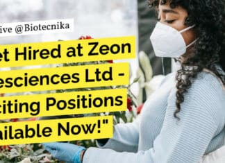 "Get Hired at Zeon Lifesciences Ltd - Exciting Positions Available Now!"