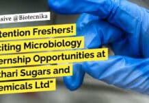 Attention Freshers! Exciting Microbiology Internship Opportunities at Kothari Sugars and Chemicals Ltd "Attention Freshers! Exciting Microbiology Internship Opportunities at Kothari Sugars and Chemicals Ltd"