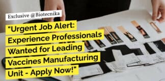 Bharat Biotech Job Openings - MSc, BTech & BSc Biotech Apply 