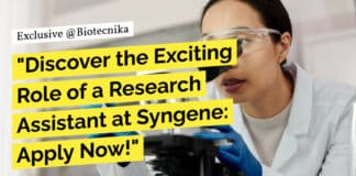 Freshers BSc Jobs Syngene - Apply For Research Post