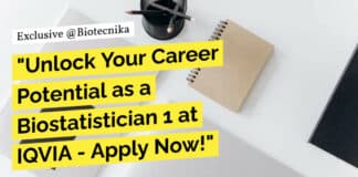 IQVIA Biostatician Job Opening - Apply Online