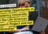 Internship Opportunity at Presidency University: Join the Life Sciences Research Project and Get a Fellowship! "Internship Opportunity at Presidency University: Join the Life Sciences Research Project and Get a Fellowship!"
