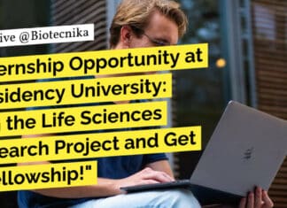 "Internship Opportunity at Presidency University: Join the Life Sciences Research Project and Get a Fellowship!"