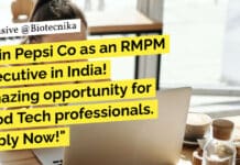 Join Pepsi Co as an RMPM Executive in India! Amazing opportunity for Food Tech professionals. Apply Now! Pepsi Food Tech Vacancies - BTech/BSc/BE Apply Online