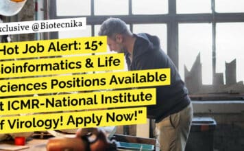 "Hot Job Alert: 15+ Bioinformatics & Life Sciences Positions Available at ICMR-National Institute of Virology! Apply Now!"