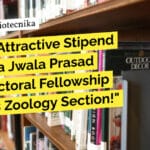 "Get an Attractive Stipend with Raja Jwala Prasad Post-Doctoral Fellowship at BHU's Zoology Section!"