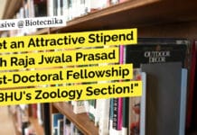 "Get an Attractive Stipend with Raja Jwala Prasad Post-Doctoral Fellowship at BHU's Zoology Section!"