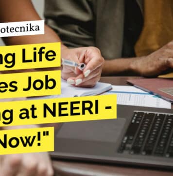 Exciting Life Sciences Job Opening at NEERI – Apply Now! "Exciting Life Sciences Job Opening at NEERI - Apply Now!"