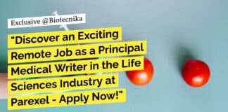 Life Sciences Medical Writing Job at Parexel