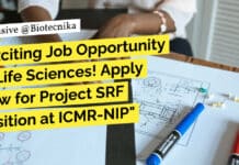 Exciting Job Opportunity in Life Sciences! Apply Now for Project SRF Position at ICMR-NIP ICMR-NIP Project SRF Post Opening - Life Sciences