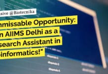 Unmissable Opportunity: Join AIIMS Delhi as a Research Assistant in Bioinformatics! AIIMS Delhi Bioinformatics Job - Research Assistant Vacancy