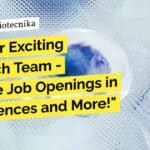 Freshers Life Sciences Job - BSc & MSc Apply at UR Advanced Therapeutics 