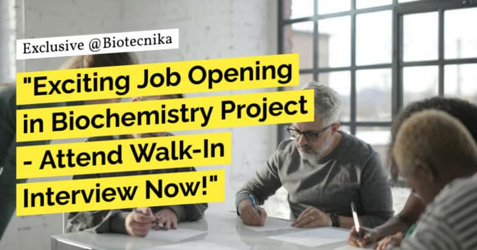 ICMR-NIN Biochem Project Job Opening - Attend Walk-In
