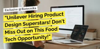 Unilever Food Tech Vacancies - Product Design & Dev Opportunity