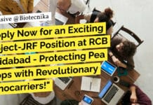 Apply Now for an Exciting Project-JRF Position at RCB Faridabad – Protecting Pea Crops with Revolutionary Nanocarriers! "Apply Now for an Exciting Project-JRF Position at RCB Faridabad - Protecting Pea Crops with Revolutionary Nanocarriers!"