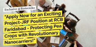 "Apply Now for an Exciting Project-JRF Position at RCB Faridabad - Protecting Pea Crops with Revolutionary Nanocarriers!"