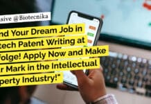 "Land Your Dream Job in Biotech Patent Writing at Einfolge! Apply Now and Make Your Mark in the Intellectual Property Industry!"