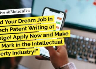 "Land Your Dream Job in Biotech Patent Writing at Einfolge! Apply Now and Make Your Mark in the Intellectual Property Industry!"