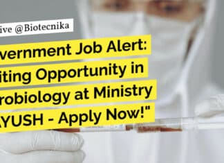 Government Job Alert: Exciting Opportunity in Microbiology at Ministry of AYUSH – Attend Walk-In! "Government Job Alert: Exciting Opportunity in Microbiology at Ministry of AYUSH - Apply Now!"