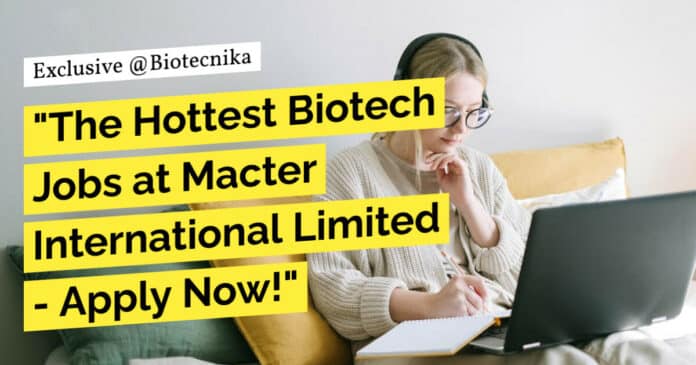 BSc Biotechnology R&D Job
