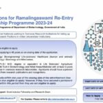 Ramalingaswami Re-Entry Fellowship Programme 2023-24, Apply Online