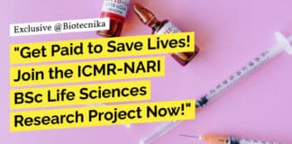 "Get Paid to Save Lives! Join the ICMR-NARI BSc Life Sciences Research Project Now!"