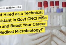Govt Chittaranjan National Cancer Institute MSc Medical Microbiology SRF Recruitment! "Get Hired as a Technical Assistant in Govt CNCI MSc Job and Boost Your Career in Medical Microbiology!"
