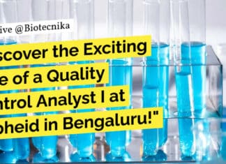 "Discover the Exciting Role of a Quality Control Analyst I at Cepheid in Bengaluru!"