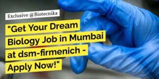 "Get Your Dream Biology Job in Mumbai at dsm-firmenich - Apply Now!"