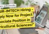 CSIR-IMTECH Hiring – Apply Now for Project Associate Position in Agricultural Sciences! "CSIR-IMTECH Hiring - Apply Now for Project Associate Position in Agricultural Sciences!"