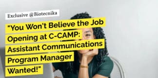 "You Won't Believe the Job Opening at C-CAMP: Assistant Communications Program Manager Wanted!"