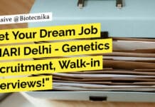 "Get Your Dream Job at IARI Delhi - Genetics Recruitment, Walk-in Interviews!"