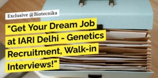 "Get Your Dream Job at IARI Delhi - Genetics Recruitment, Walk-in Interviews!"