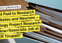 "Get Paid to Research Diabetes and Neurons – Biology Project Research Fellow/Associate Job at IISER Tirupati!"