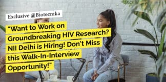 "Want to Work on Groundbreaking HIV Research? NII Delhi is Hiring! Don't Miss this Walk-In-Interview Opportunity!"