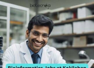 Bioinformatics Jobs at Kokilaben Dhirubhai Ambani Hospital & Medical Research Institute
